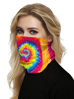 Écharpe Masque Visage Couverture Sun Dust Tie Dye Bandanas