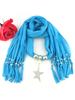 Écharpe oblongue Étoile Pendentif Écharpes à franges