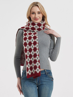 Écharpe Pour Femme Attrayant Motif De Noël Hiver Chaud Accessoire