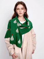 Écharpe pour femme avec joli motif de Noël