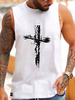 Chars de vêtements pour hommes T-shirts & Tanks Hommes Tank Singulet Chic Cold Cold imprimé Coupe régulière Top