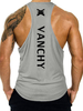 Chars de vêtements pour hommes T-shirts & Tanks Tank Tank Singlet Casual Irregular Jewel Col Black Summer Haut