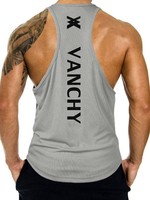 Chars de vêtements pour hommes T-shirts & Tanks Tank Tank Singlet Casual Irregular Jewel Col Black Summer Haut