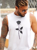 Chars de vêtements pour hommes T-shirts et réservoirs Décontracté Tank pour hommes Chic Joyau Cold imprimé Coupe régulière Haut d\