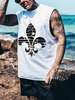 Chars de vêtements pour hommes T-shirts et réservoirs Hommes Casual Hommes Réservoir Chic Joyau Col Imprimé Coupe régulière Top Summer Top