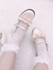 Chaussettes Blanches Noirs Mignonne Lolita Lacet Collants Lolita Blanc Déguisements Halloween