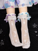 Chaussettes Douce Lolita Nœuds en dentelle blanche Accessoires Lolita