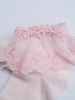 Chaussettes lolita roses avec dentelle Déguisements Halloween
