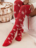 Chaussettes Longues Motif Noël Nœud