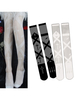 Chaussettes mi-bas à rayures lolita gothiques lolita croisées Déguisements Halloween