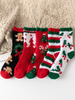 Chaussettes Rouge Polaire Motif Noël