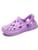 Chaussons Jardin Pantoufles Chaussures dEau avec Troux Imprimés avec Bout Rond avec Semelles Synthétique Pantoufles Respirantes Chaussures De Plage Unicolore