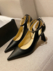 Chaussure à Talons Hautes Escarpins Femmes à Lacets avec Boucle à Bout Pointu à Cuir Synthétique Escarpins Femmes