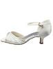 Chaussure de mariée en soie et satin avec strass