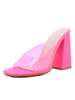 Chaussure Pantoufle à Talons Hautes Escarpins Femmes à Bout Ouvert Vernis Unicolore Escarpins Femmes