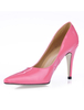 Chaussures à talon haut Escarpin à talon aigu Rose en Cuir Verni Bout Pointu