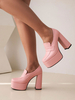 Chaussures à Talons avec Plateforme Femme avec Bout Carré