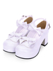 Chaussures à talons compensés Sweet Lolita Chaussures à semelle compensée à talon aiguille blanc Chaussures lolita blanches Déguisements Halloween