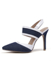 Chaussures à talons hauts bleu foncé escarpins à talon aigu
