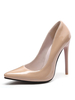 Chaussures à talons hauts escarpins à talon aigu en Synthétique verni unicolore mocassin