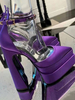 Chaussures à Talons Hauts Femme avec Plateforme avec Bout Pointu Unicolore