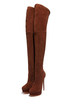 Chaussures à Talons Hauts Fins Plateforme Femme en Cuir Synthétique Croûte avec Bout Rond Sexy Chaussures à Talons Hauts Femme