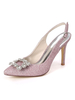 Chaussures à talons hauts pour femmes à bout pointu strass Chaussures de soirée