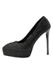 Chaussures à talons hauts pour femmes; chaussures de soirée scintillantes