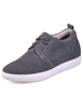Chaussures ascenseur en peau de vache grise à lacet