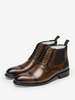 Chaussures Chaussures Homme Bottes de Travail Bottes Homme Cuir Chic Marron