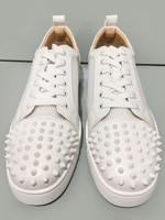 Chaussures Comfortables Hommes Plates à Lacets à Cuir Synthétique avec Bout Rond Décors avec Cloutés Unicolore Comfortables Respirantes