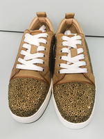 Chaussures Comfortables Hommes Plates à Lacets avec Bout Rond à Cuir Synthétique en Crôute Décors avec Cloutés Bicolores Comfortables Respirantes