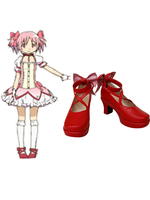 Chaussures cosplay comme Madoka Kaname de Puella Magi Madoka Magica Déguisements Halloween