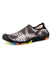 Chaussures deau Basses Plates Tissu Élastique Antidérapant Semelle en Caoutchouc Gris Chaussures Décontractées