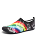 Chaussures deau Basses Plates Tissu Élastique Antidérapant Semelle en Caoutchouc Gris Chaussures Décontractées
