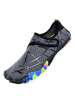Chaussures deau Basses Plates Tissu Élastique Antidérapant Semelle en Caoutchouc Gris Chaussures Décontractées