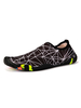 Chaussures deau Basses Plates Tissu Élastique Antidérapant Semelle en Caoutchouc Noir Chaussures Décontractées