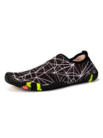 Chaussures deau Basses Plates Tissu Élastique Antidérapant Semelle en Caoutchouc Noir Chaussures Décontractées