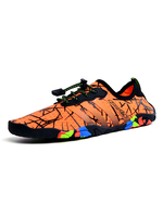 Chaussures deau Chaussures basses en tissu élastique plat Semelle en caoutchouc antidérapante Orange Chaussures décontractées