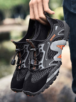 Chaussures décontractées pour hommes; bout rond noir à lacets; chaussures pour hommes