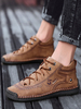 Chaussures décontractées pour hommes Chaussures à bout rond marron café Chaussures pour hommes