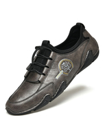 Chaussures décontractées pour hommes Marron profond à bout rond Slip-On Chaussures pour hommes Chaussures
