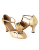 Chaussures de Bal 2021 Or Paillettes Bout Pointu Type T 1920s Chaussures Flapper Chaussures de Danse Latine