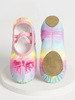Chaussures de danse de ballet pour enfants motif nœud bout rond chaussures de danse avec nœuds