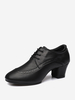 Chaussures De Danse De Salon À Lacet Pour Femme À Talon Chiot
