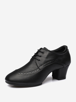 Chaussures De Danse De Salon À Lacet Pour Femme À Talon Chiot