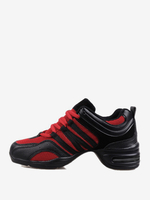 Chaussures de danse jazz Chaussures de danse à bout rond rouges