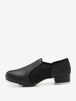 Chaussures De Danse Jazz Élastique Noires À Bout Rond