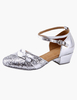 Chaussures de danse latine à paillette à talon chiot