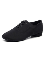 Chaussures de danse latine chaussures de danse de salon à bout rond noir